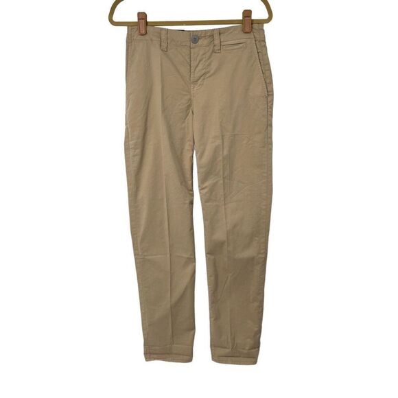 J Brand Inez Mid Rise Chino Khaki Pants Sz 25 NWT - Picture 1 of 10